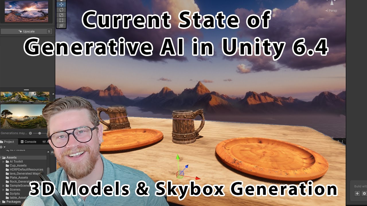Искусственный интеллект Unity 6.4 вышел на новый уровень 🚀 3D-модели и генерация скайбокса