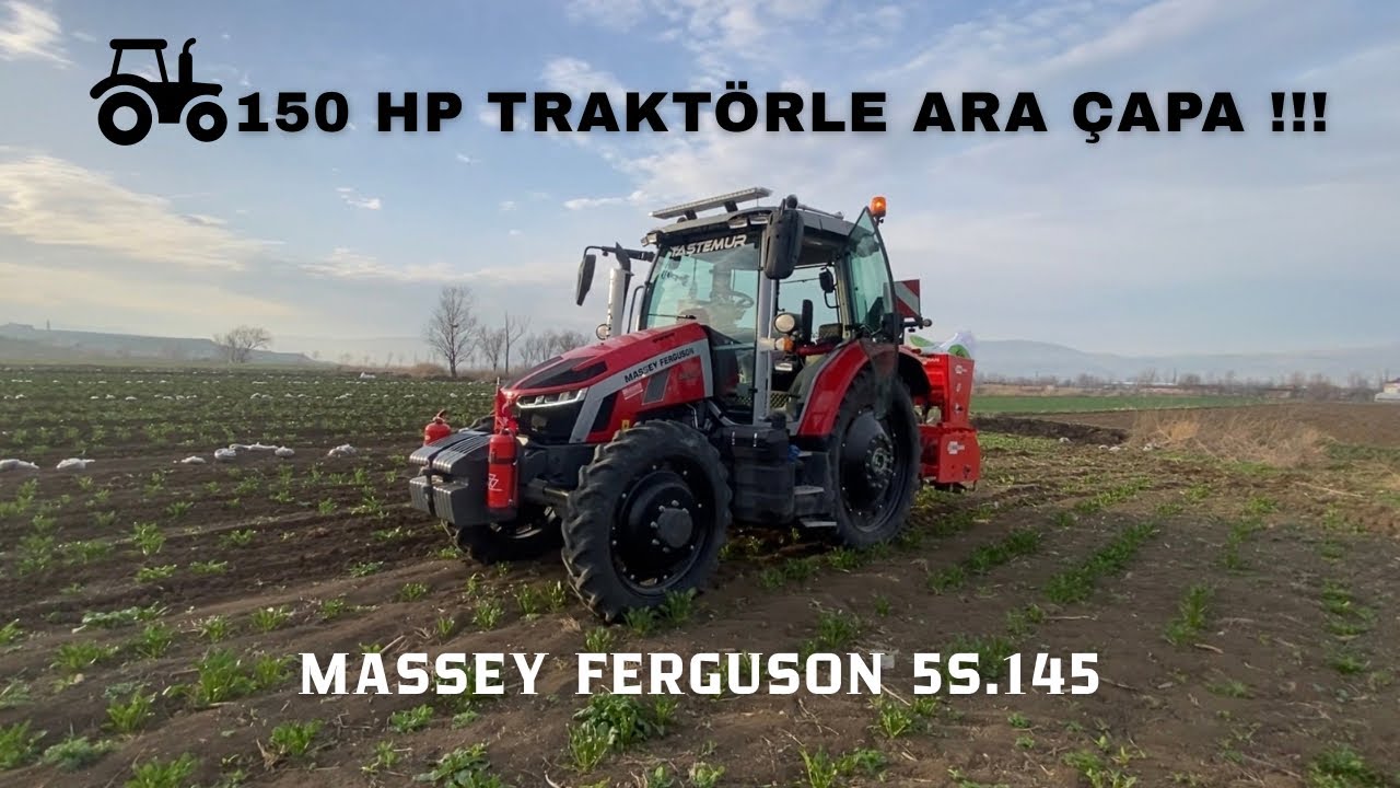 EKİPMAN TRAKTÖR UYUMSUZLUĞU :) 150 BEYGİRLE ARA ÇAPA // Massey Ferguson 5S.145