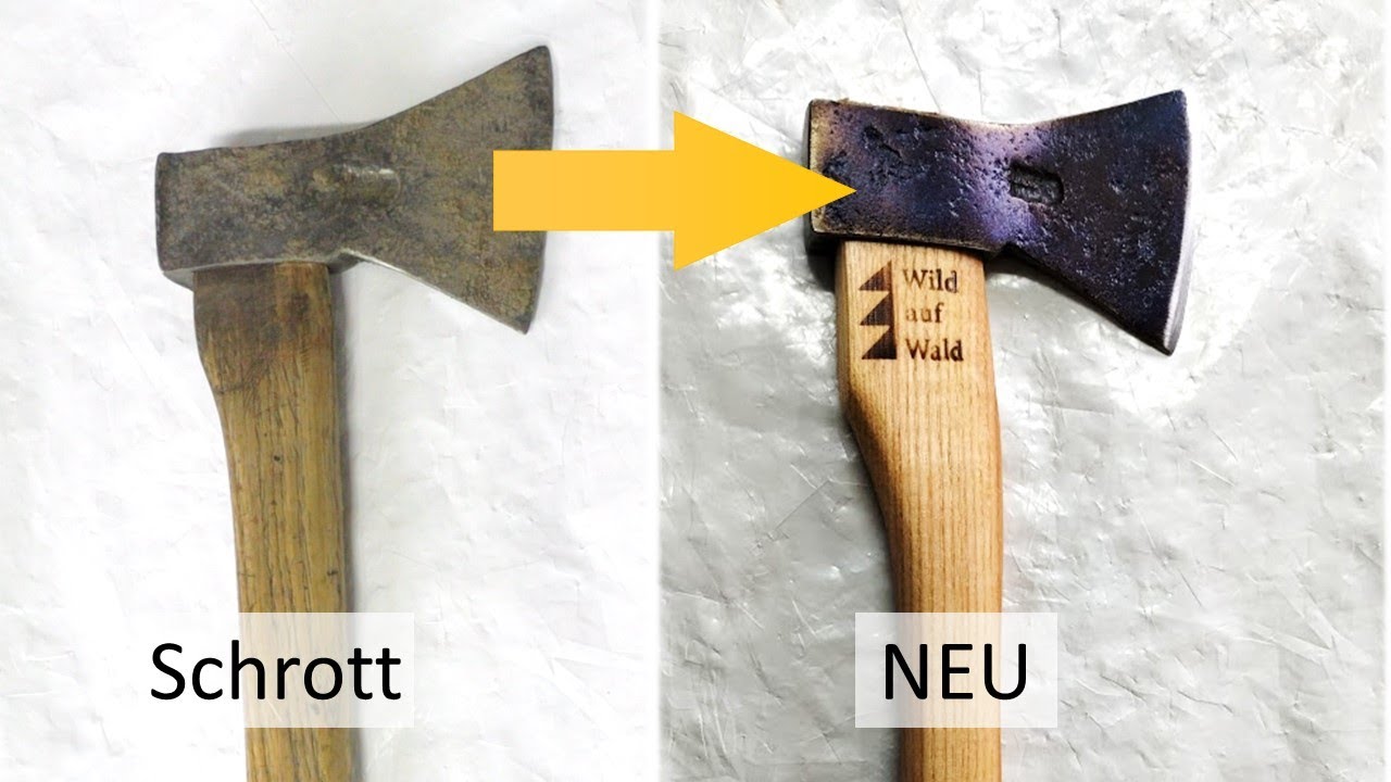🌲AXT: Selber Stiel anfertigen, reparieren und einstielen  #wildaufwald
