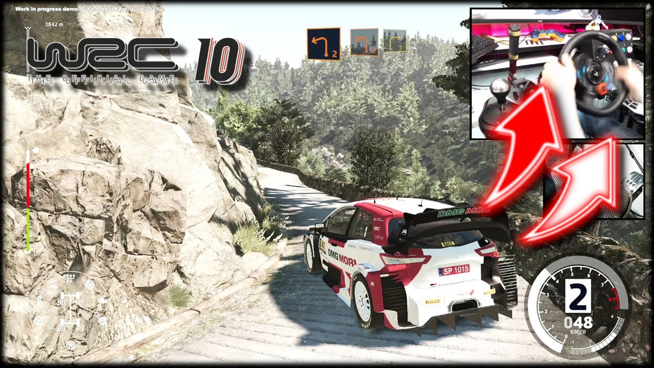 Toyota Yaris WRC Spain Wet and Dry / WRC 10 Demo Logitech G29