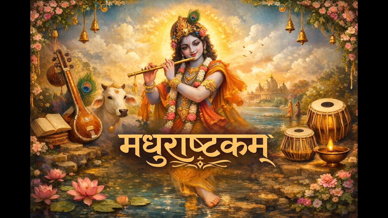 🌸 Powerful Krishna Bhajan 🌸 Divine Peace Mantra 🌸 Shri Krishna Madhurashtakam 🌸