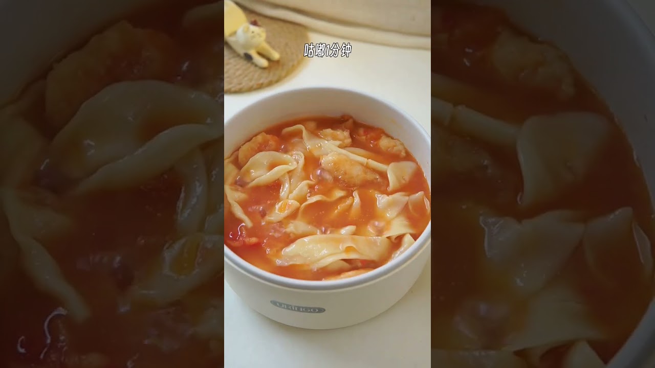 用饺子皮做一碗水扯面，好吃的不得了 