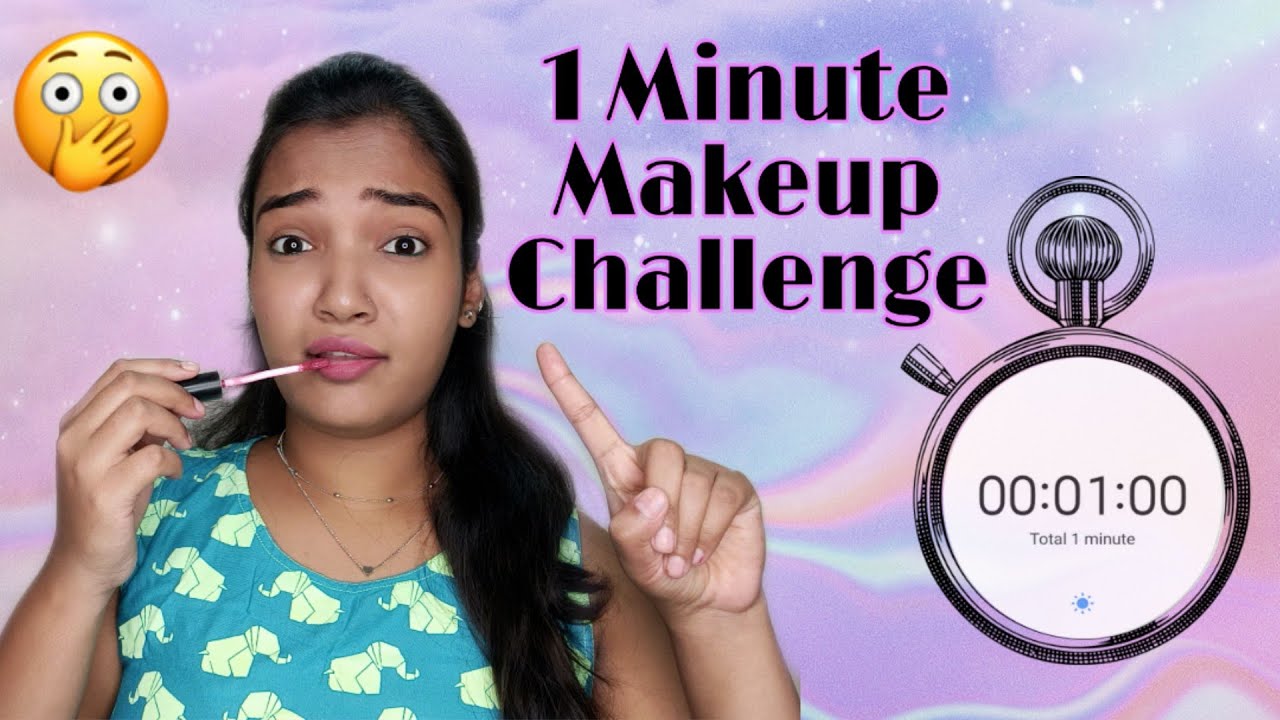 1 Minute Makeup Challenge 😧😖🥴|| Beauty With Manisha 2020