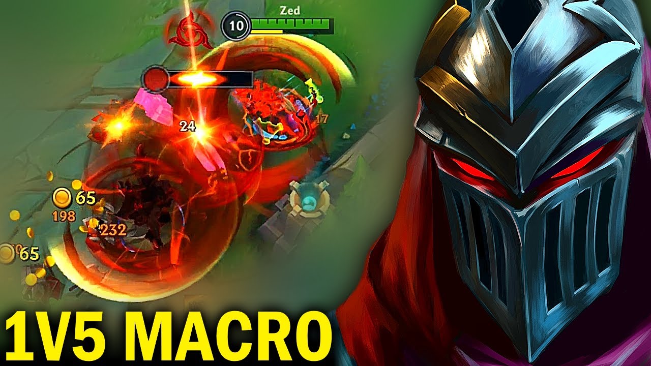 How to MACRO CARRY when your team is TROLLING | Zed Wild Rift