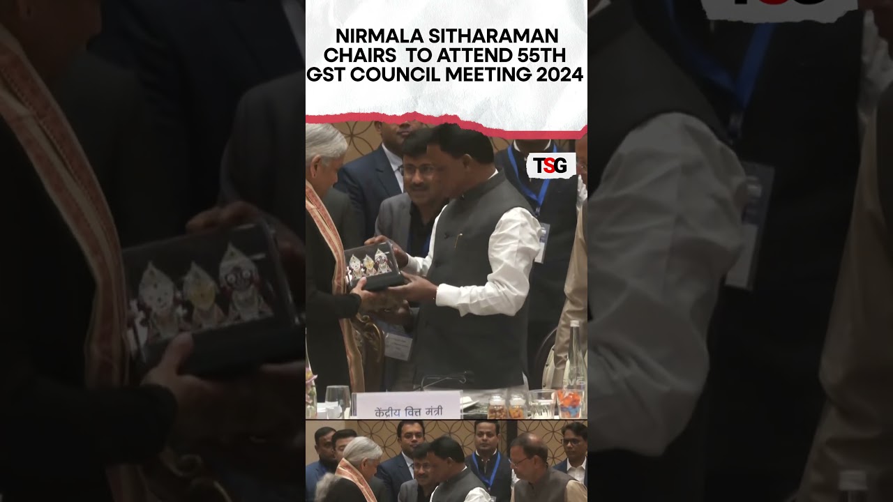 #watch | Finance Minister Nirmala Sitharaman chairs to attend 55th GST Council Meeting 2024 #viral