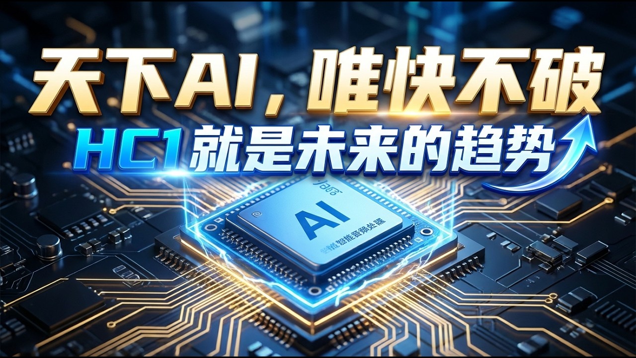 👍天下AI唯快不破！深度揭秘 HC1：它将如何统治未来的 AI 硬件市场？🟢超越极限！HC1 芯片问世：AI 算力从此进入“秒杀”时代？🟢牛哥AI实验室 NIUGEE AI（239）