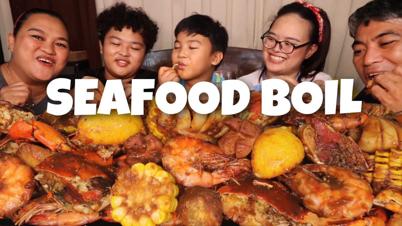 SEAFOOD BOIL! PINOY MUKBANG W/ JUST LAFAM!