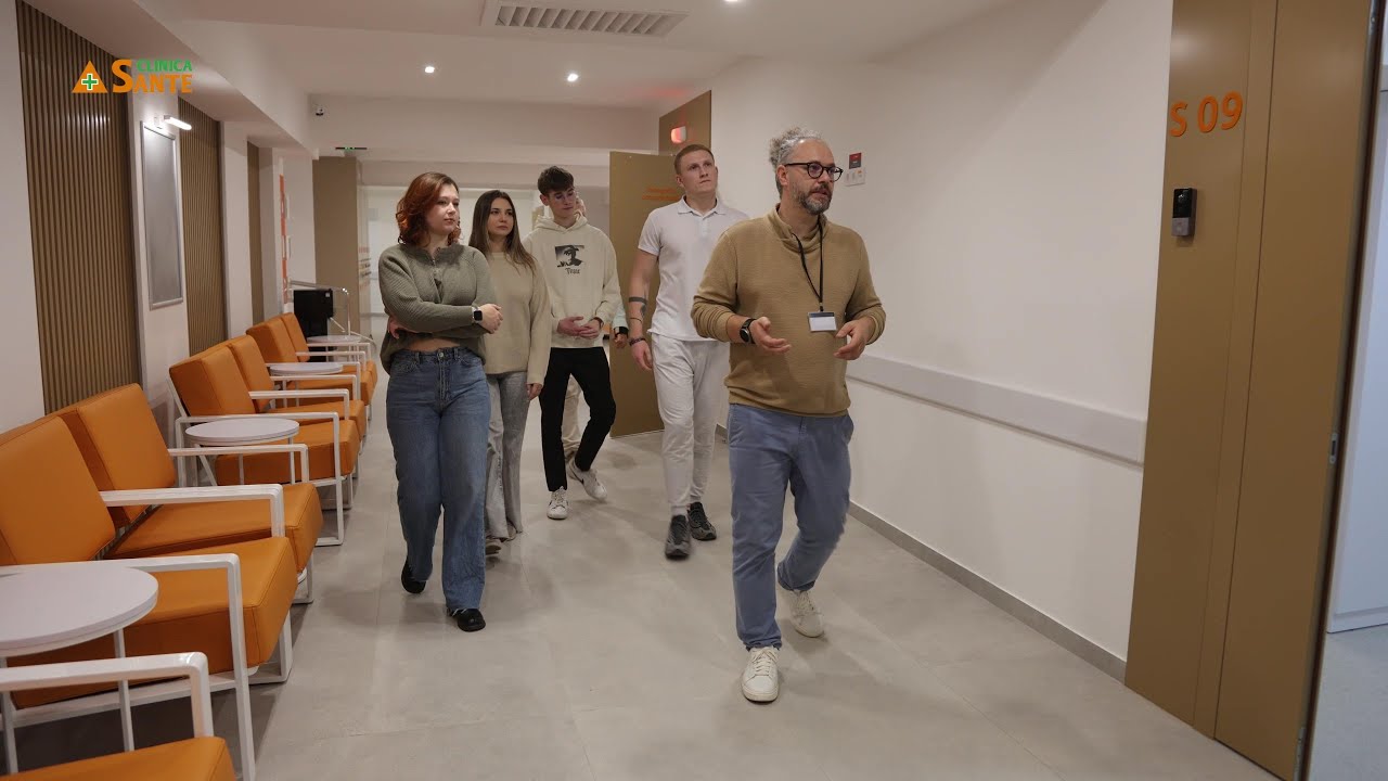 Studenți USMF, în vizită la Centrul de Radiologie și Imagistică Clinica Sante #clinicasantemoldova