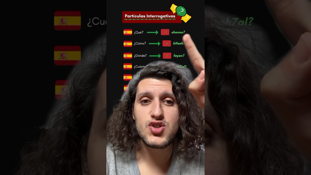 Las part&iacute;culas interrogativas en &Aacute;rabe Marroqu&iacute; Darija / Dariya ❓