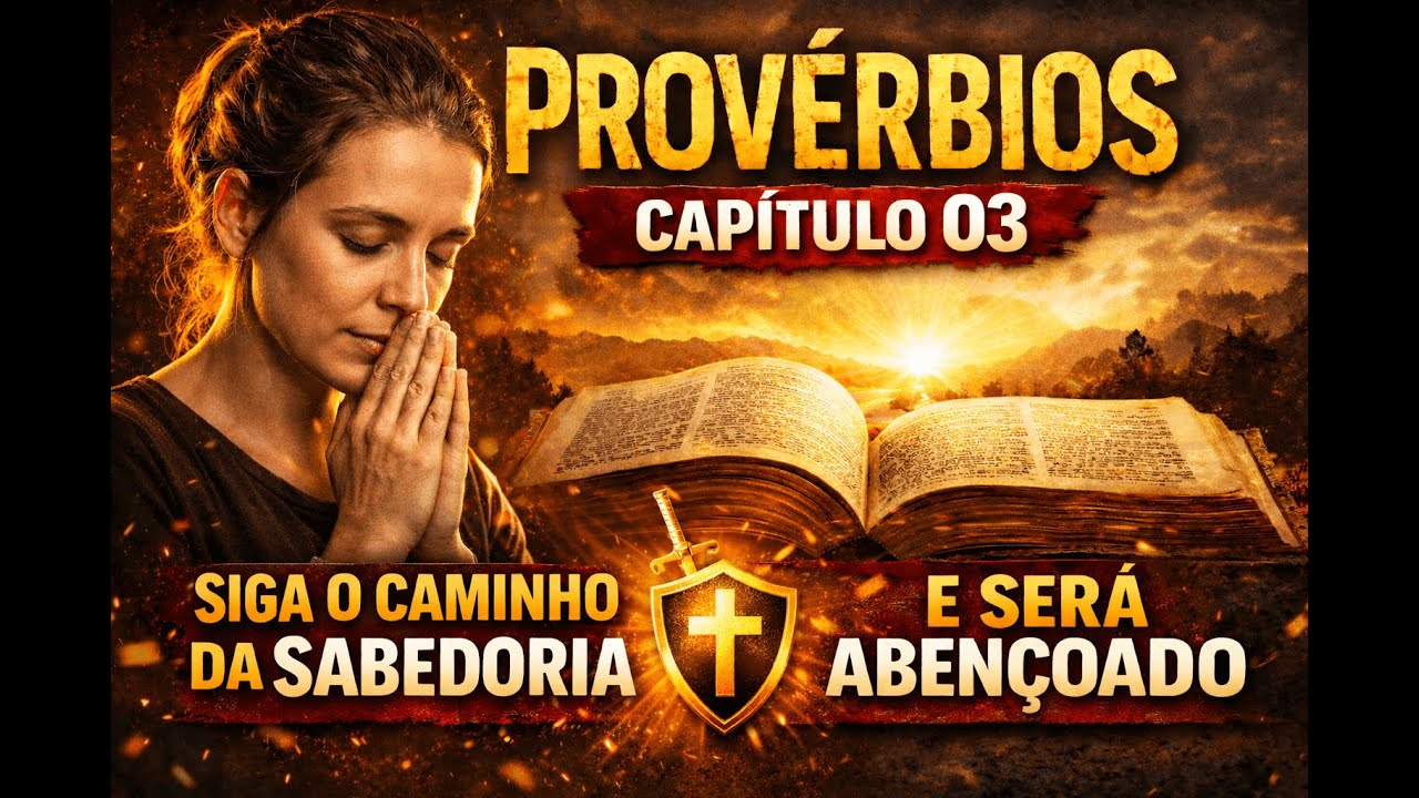 📖 Provérbios  Capítulo 03 | Confie no Senhor de Todo o Coração | Narração Bíblica Completa