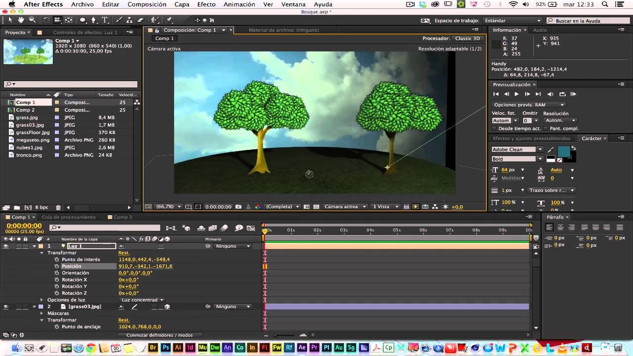 Principales técnicas en 3D en After Effects CC