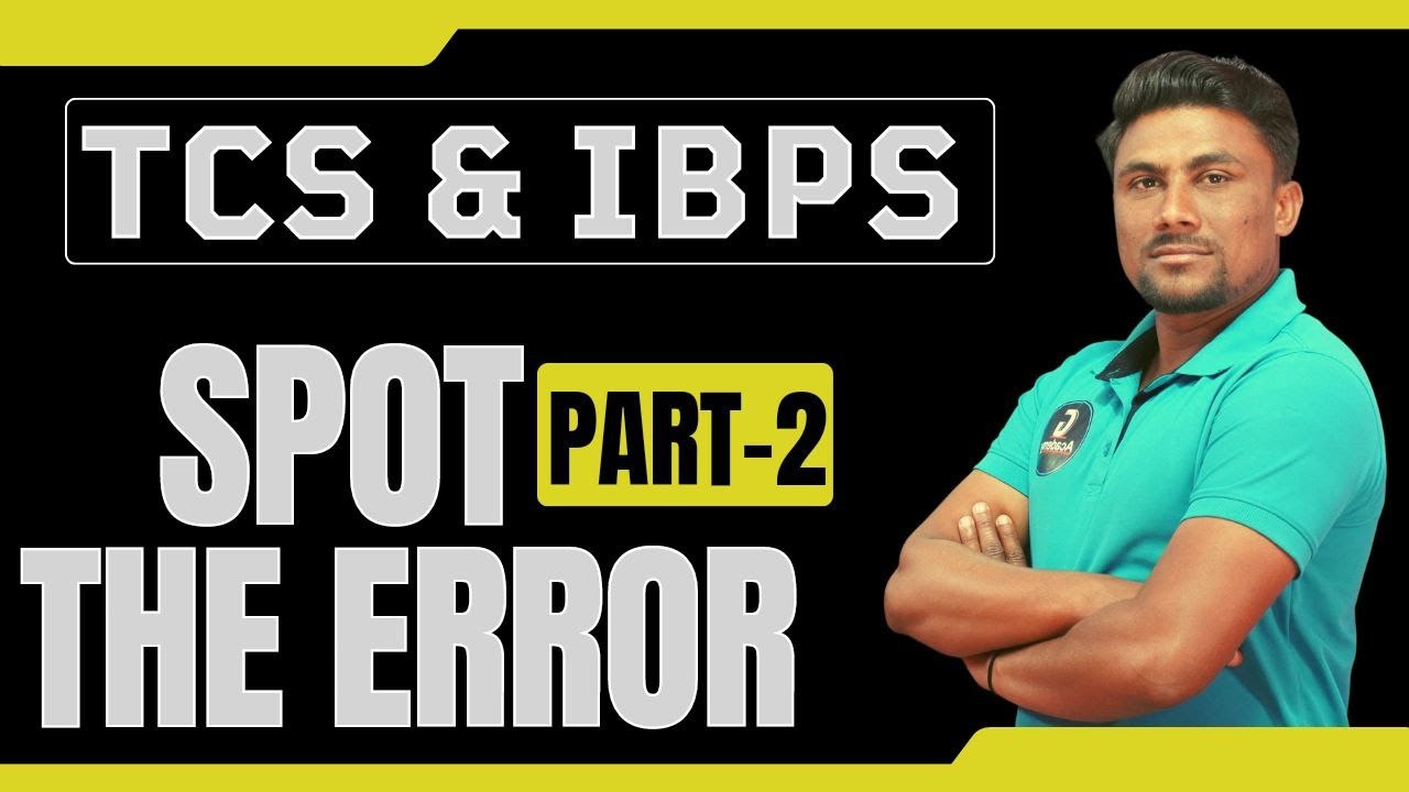 Spot the Error Part-2 | TCS & IBPS English | तलाठी | ZP | वनरक्षक | PCMC Ganesh Raut Gayatri Academy