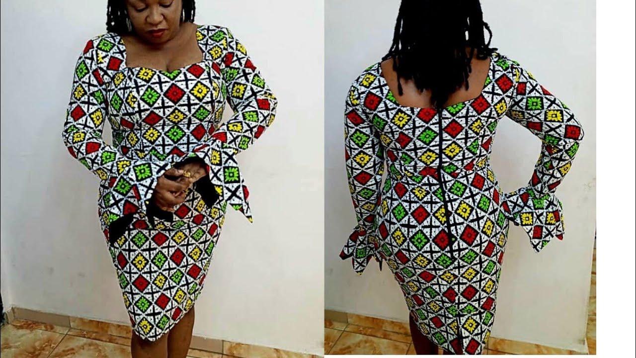 BUSTIER DRESS WITH LINING [FULL CLOSURE] Cutting & Sewing
