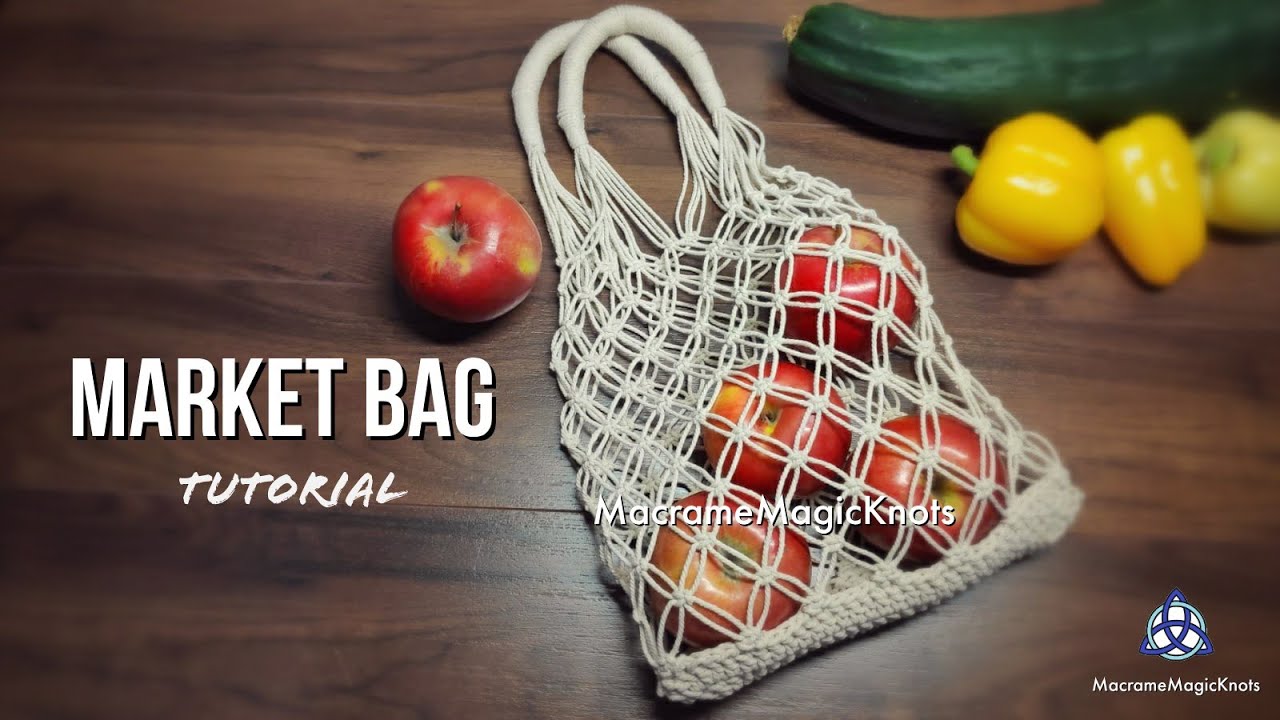 Macrame Market Bag Tutorial | DIY Shopping Bag