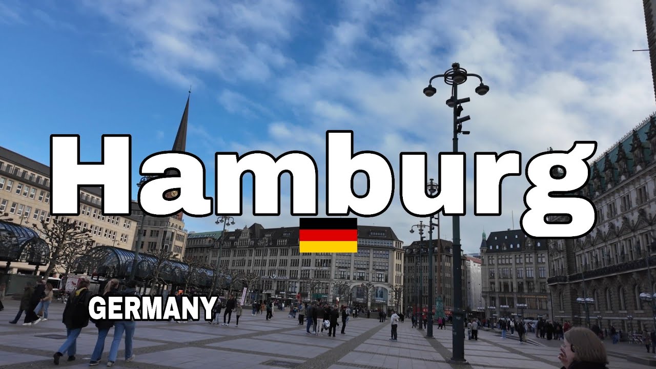Hamburg Walking Tour Part 3 &ndash; Discovering More of the City & River Area | Germany 4K 60FPS