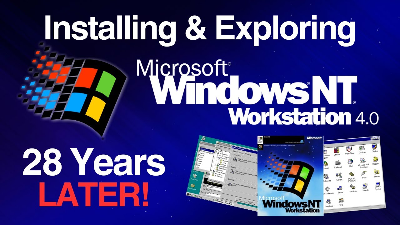 Microsoft Windows NT Workstation 4.0 &mdash; 28 лет спустя!