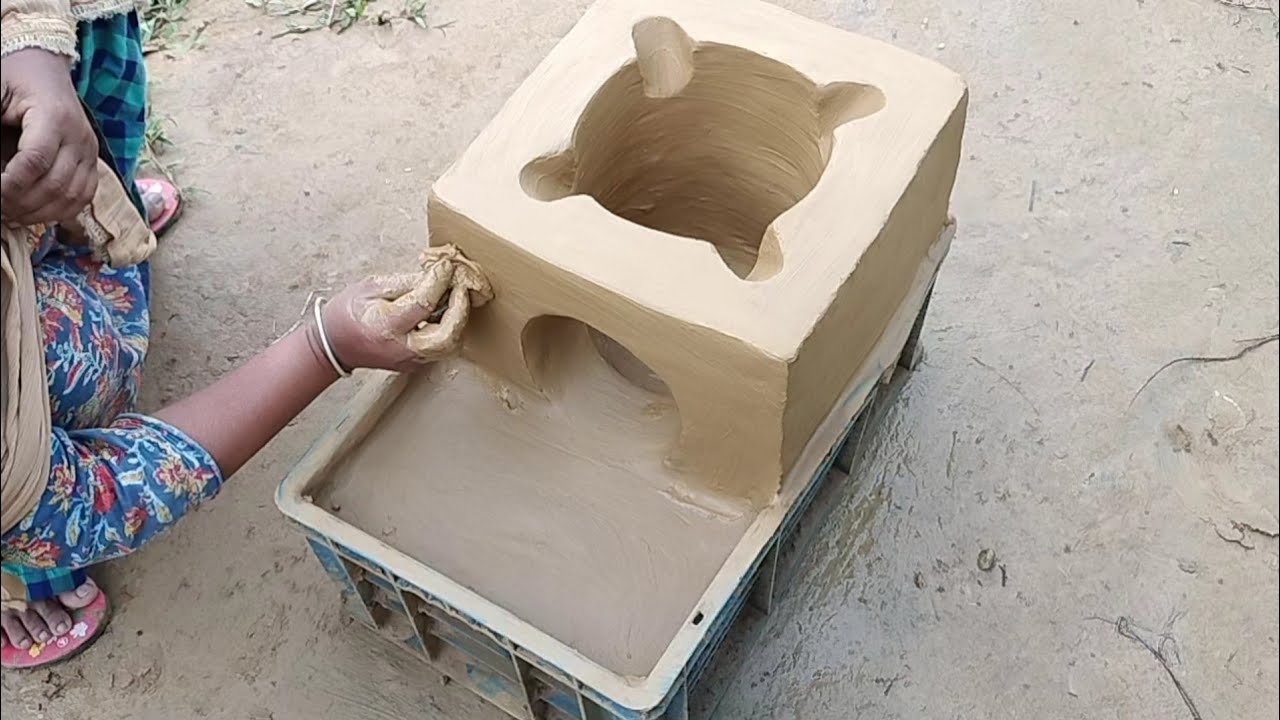 How to make mini Chulha with mitti। Mud Chulha।