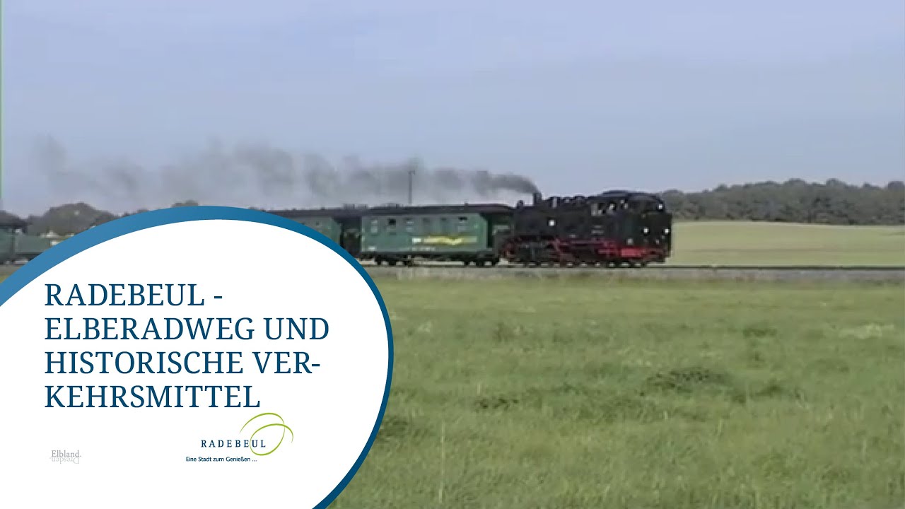 Radebeul - Elberadweg und historische Verkehrsmittel
