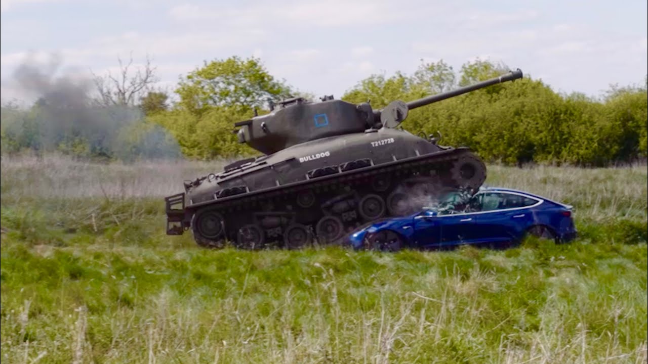TANK VS TESLA!!