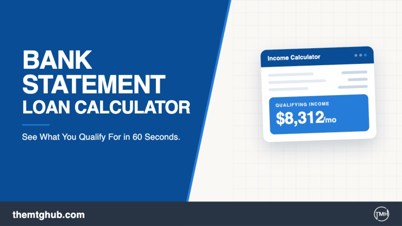 Free Bank Statement Income Calculator  - See What You Qualify For in 60 Seconds