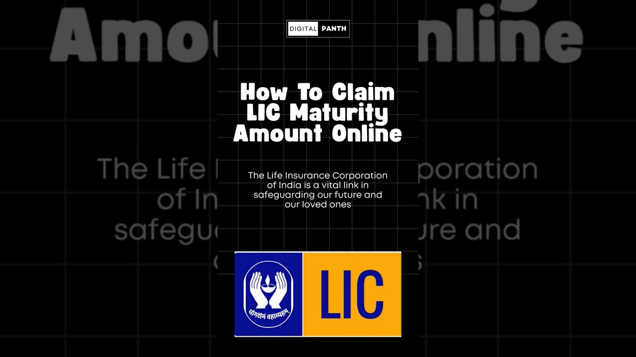 How to claim LIC maturity amount online? #lic #investmentplan #secureyourfuture #finance