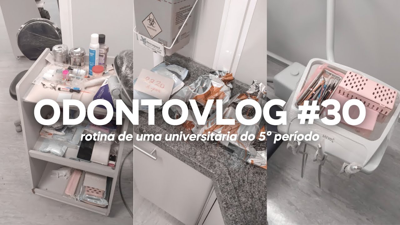 ODONTOVLOG #30: última aula do 5° semestre, restaurei pela 1° vez & ganhei presente! | Odonto Energy