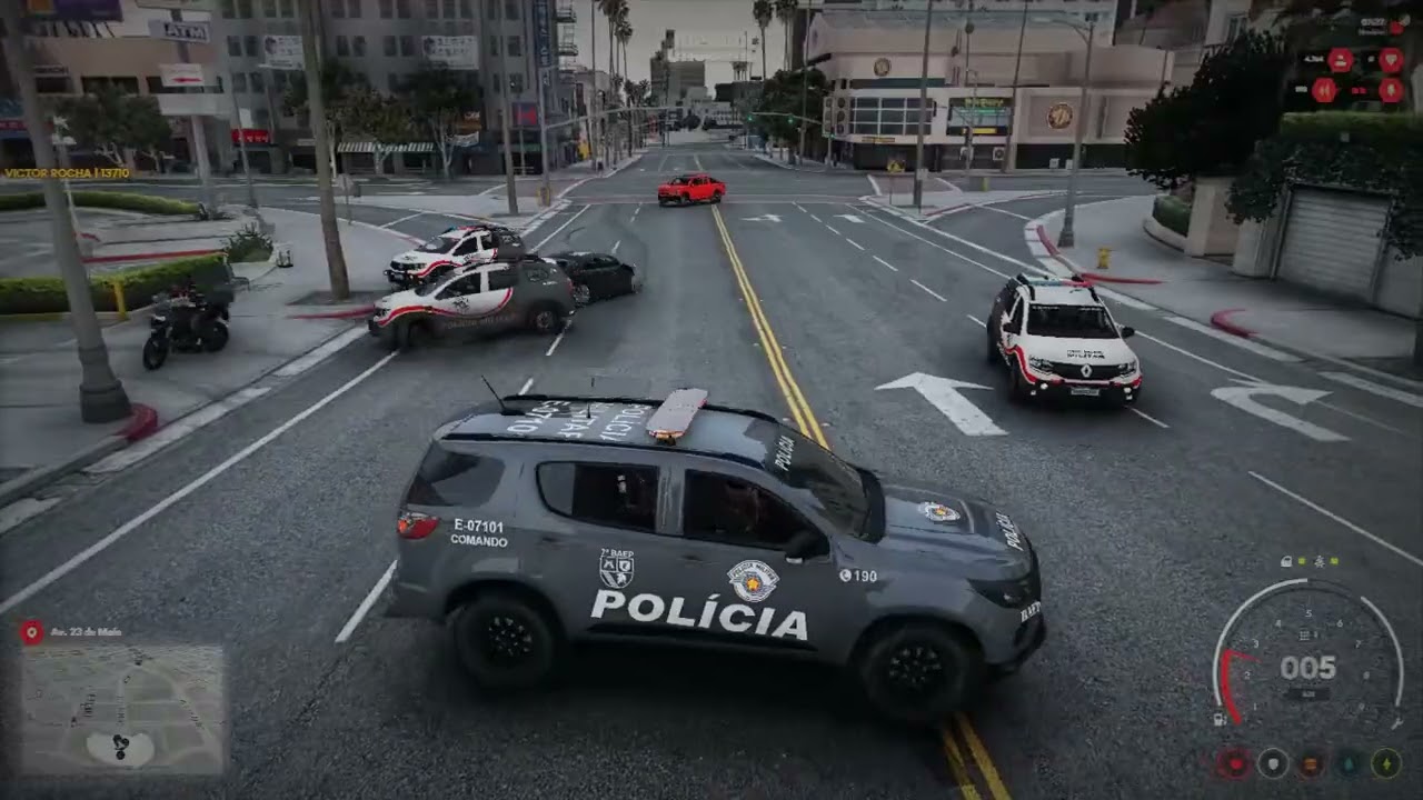 TENTOU FUGA DE SONATA NÃO CONSEGUIU E CHAMO APOIO DE COMPARSA COM MOTO • 7º Baep • Jaguaré Roleplay