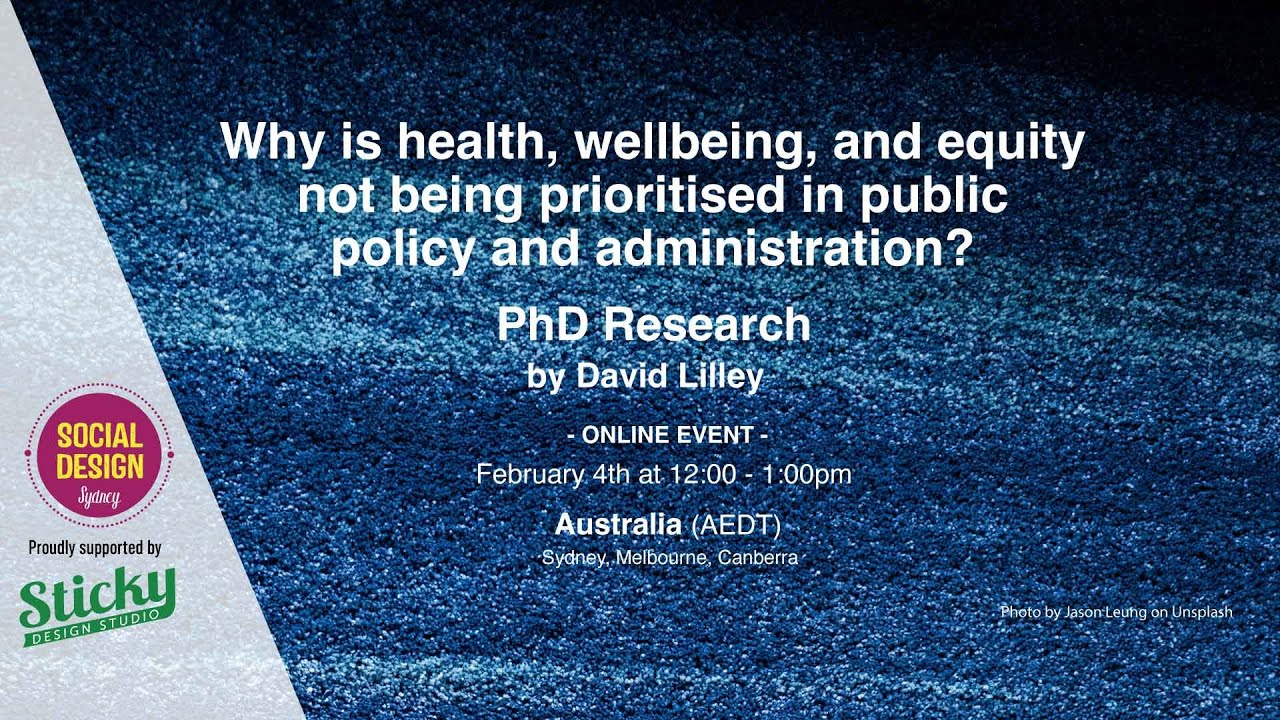 Designing Public Policy with David Liley