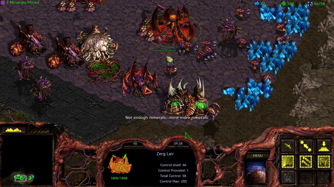 StarCraft: Remastered BW Campaign Zerg 3 - The Kel-Morian Combine (No Commentary Walkthrough)