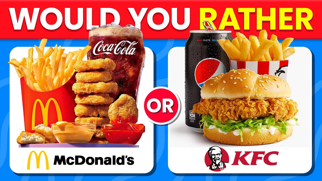 Что бы вы предпочли...? Выпуск FAST FOOD 🍔🍟