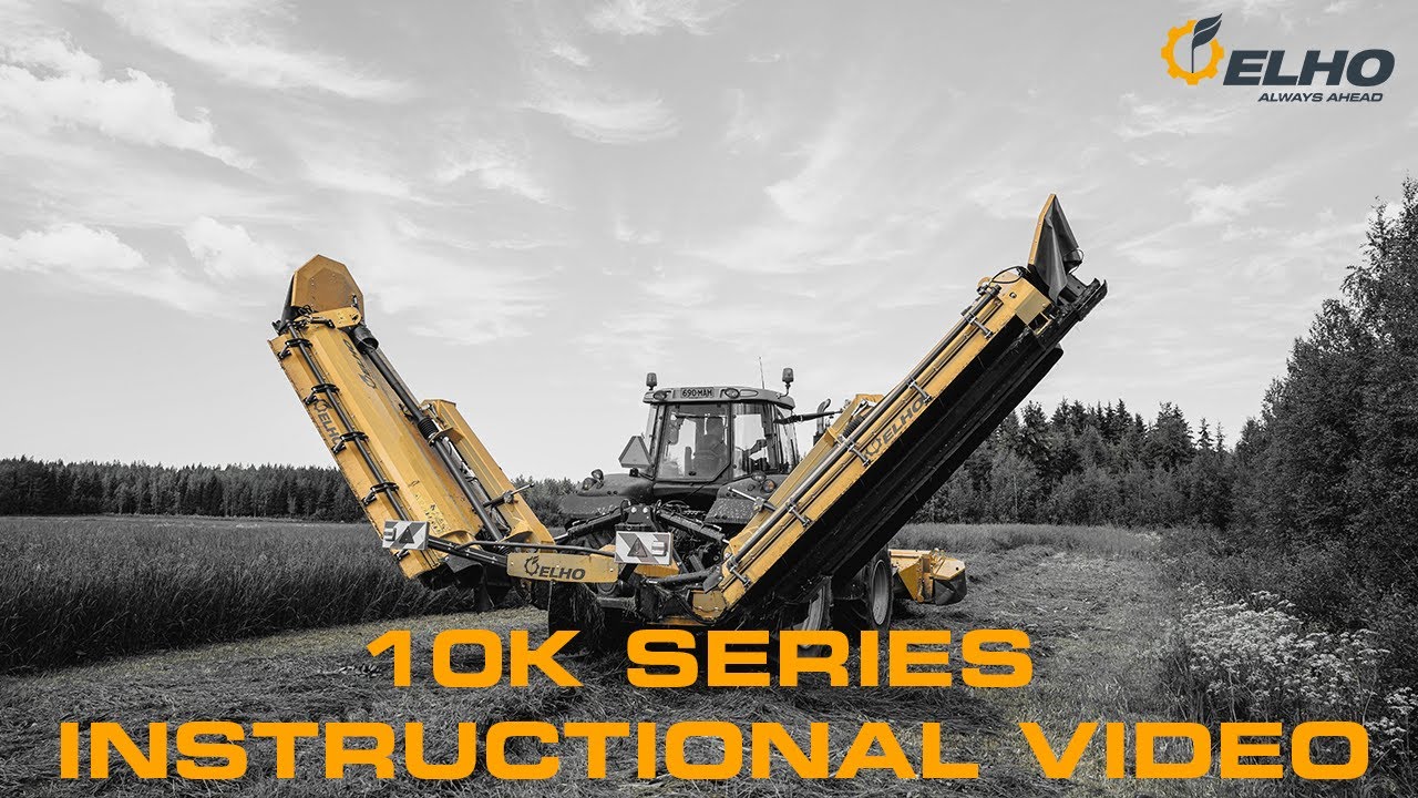 ELHO 10k butterfly mower series instructional start up video
