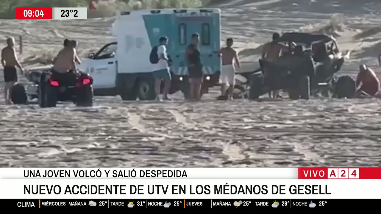 🔴 GRAVE ACCIDENTE EN VILLA GESELL: UNA JOVEN VOLC&Oacute; CON UN UTV Y SALI&Oacute; DESPEDIDA