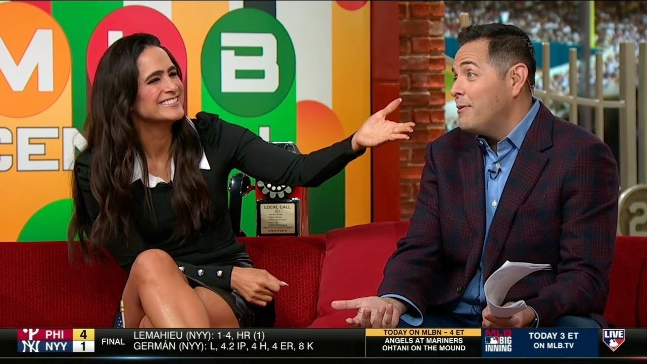 Lauren Shehadi in Leather Mini | MLB Network
