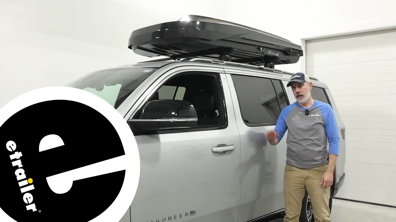 etrailer | Test Fitting the Inno 855 Rooftop Cargo Box on a 2025 Jeep Wagoneer