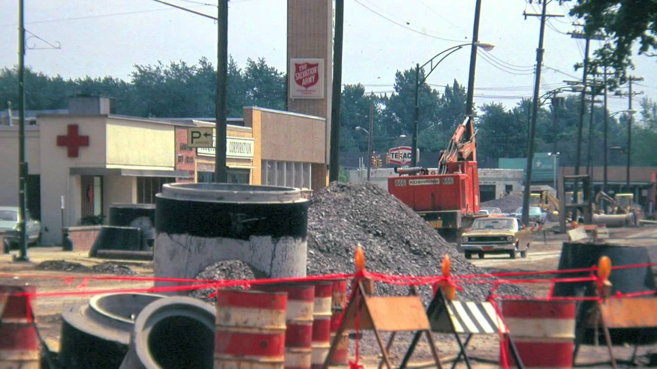 Downtown Tonawanda Before--and During--Urban Renewal (1967 + 1973)