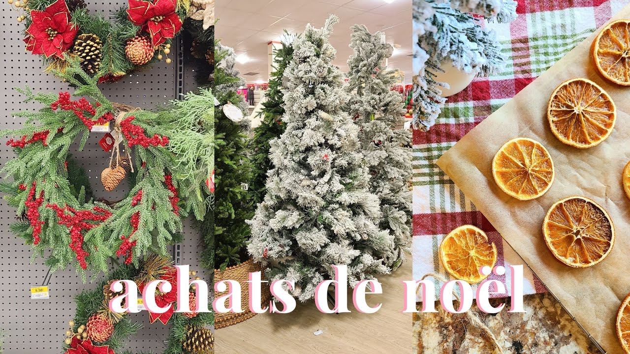 Achats de noël à plattsburgh 🎀 Diy guirlande d'oranges, haul walmart