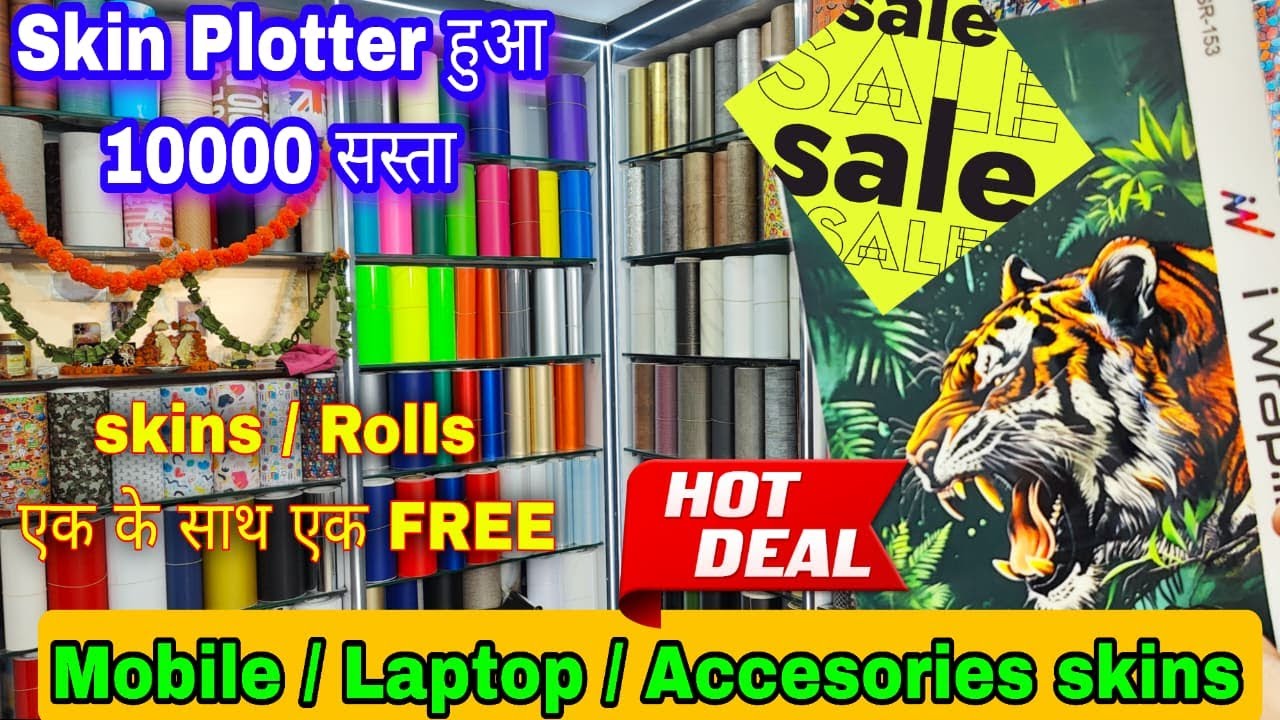 Biggest sale plotter 10koff  mobile/laptop skins and plotter , buy1 get1 free ,mobile skin business