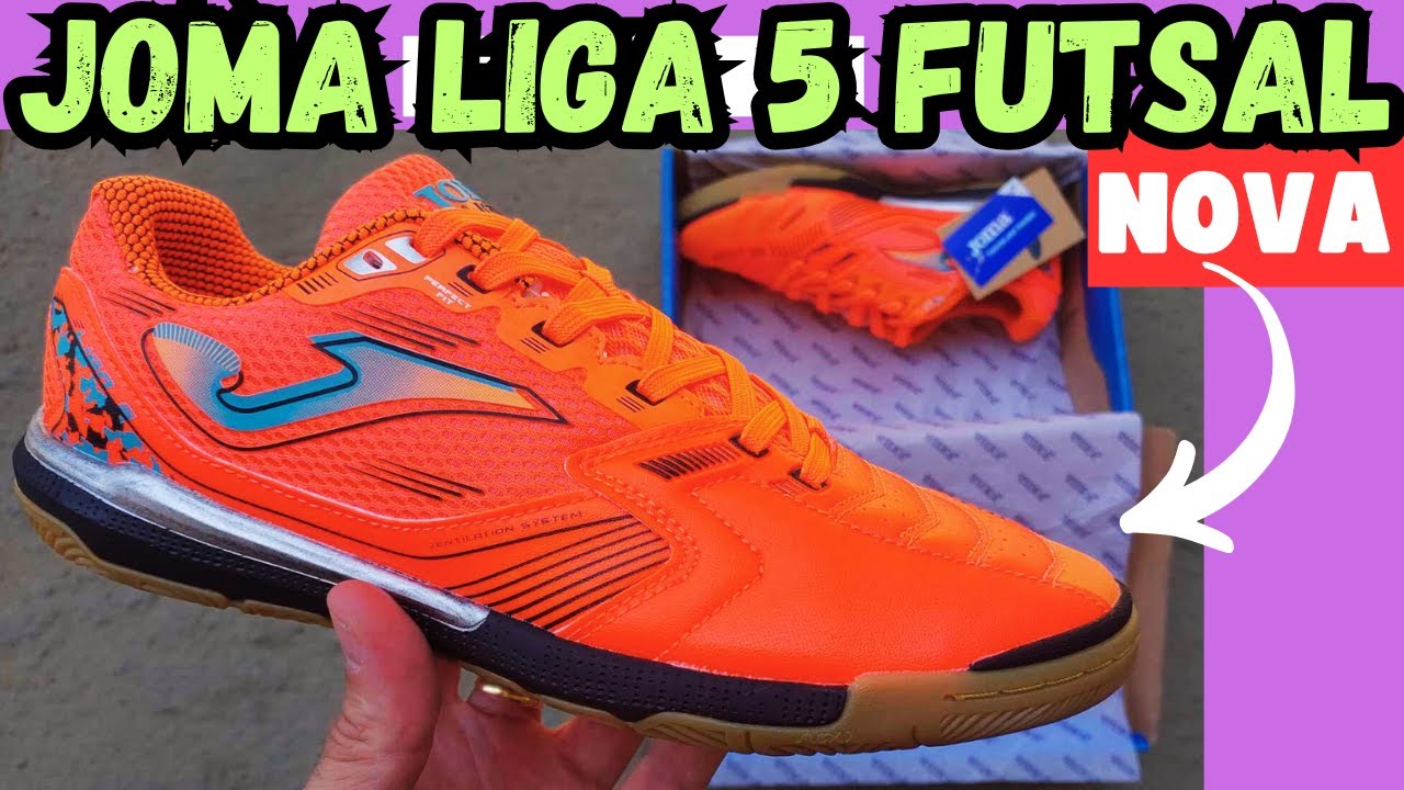 CHEGOU NOVA CHUTEIRA FUTSAL JOMA LIGA 5‼ UMA DAS MELHORES CHUTEIRAS NESSA FAIXA DE PREÇO PRA COMPRAR
