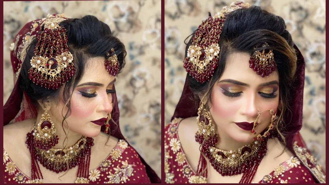 Barat inspired makeup tutorial / bridal makeup/glam look / my barat look #makeuptutorial #bridal 