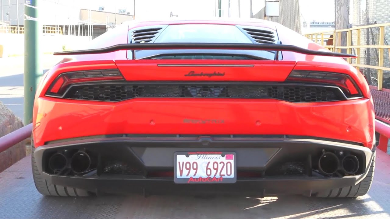 Lamborghini Huracan w/ Armytrix Titanium Exhaust Brutal Revs & Crackling Sounds