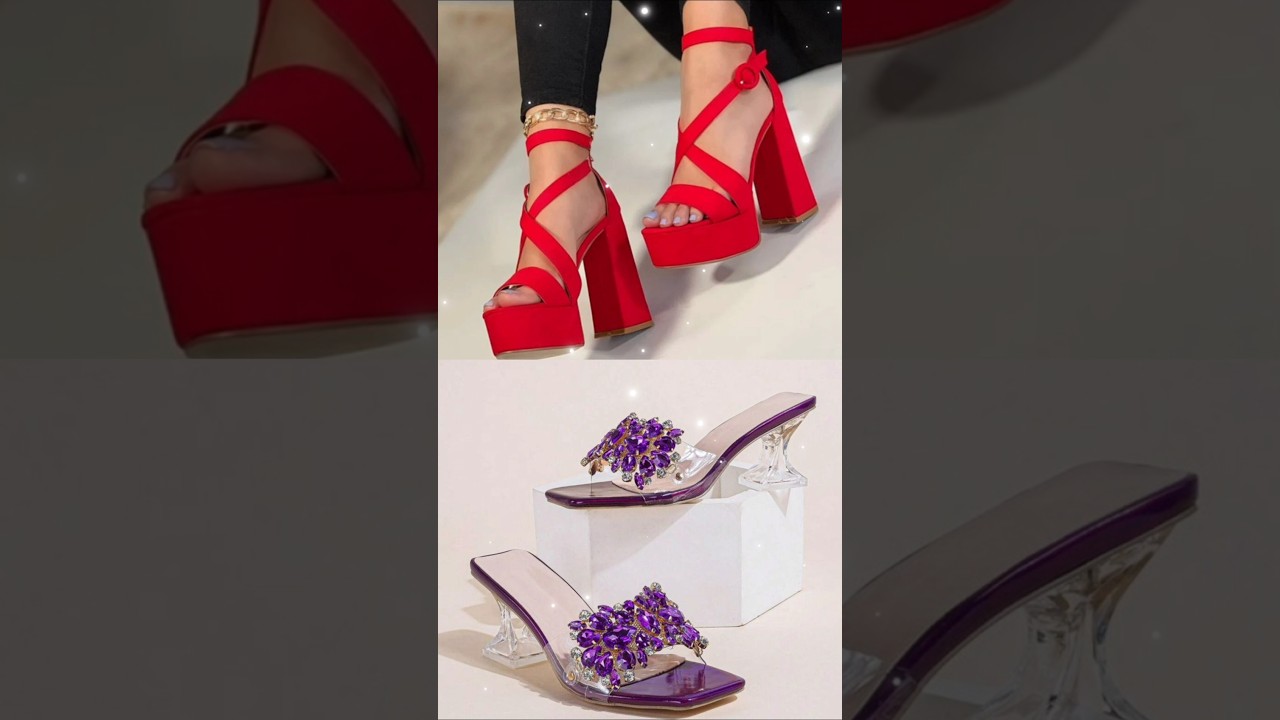 Red ♥️ V's Purple 💜 Heels, Ring, Earrings 