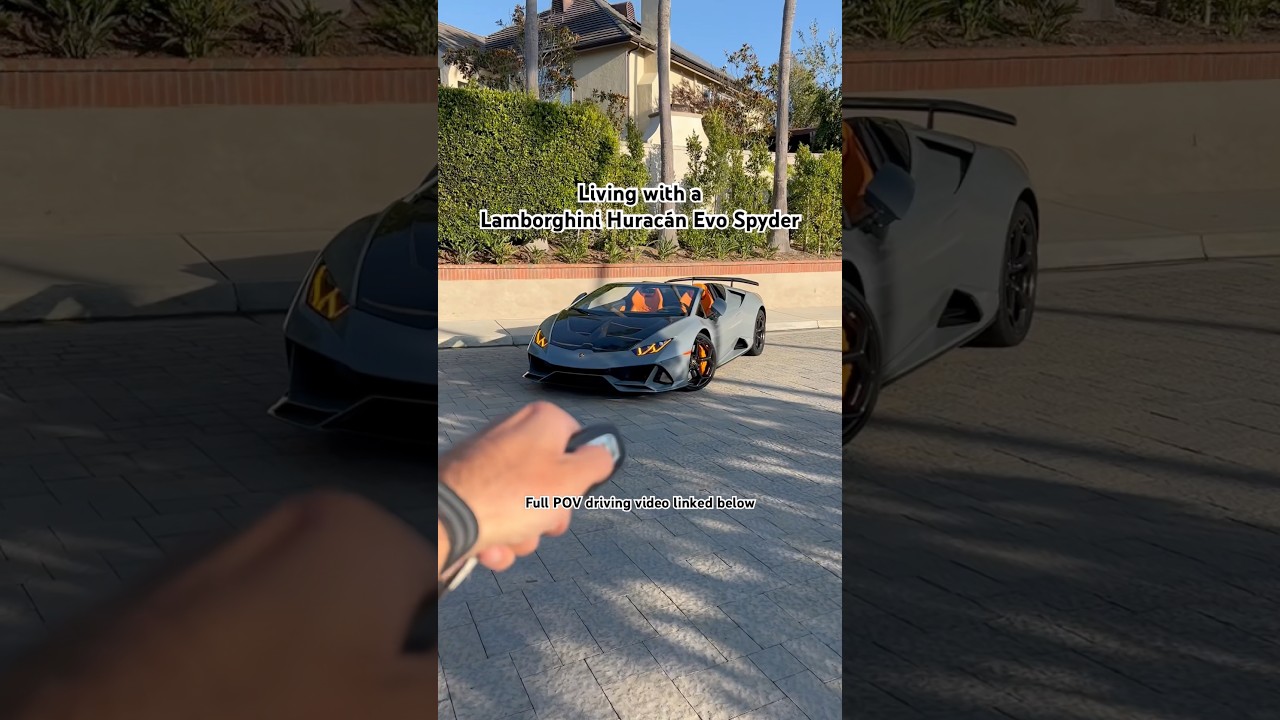 Lamborghini Evo Spyder POV #lamborghini #lamborghinihuracan #huracan #huracanevo #supercars #car