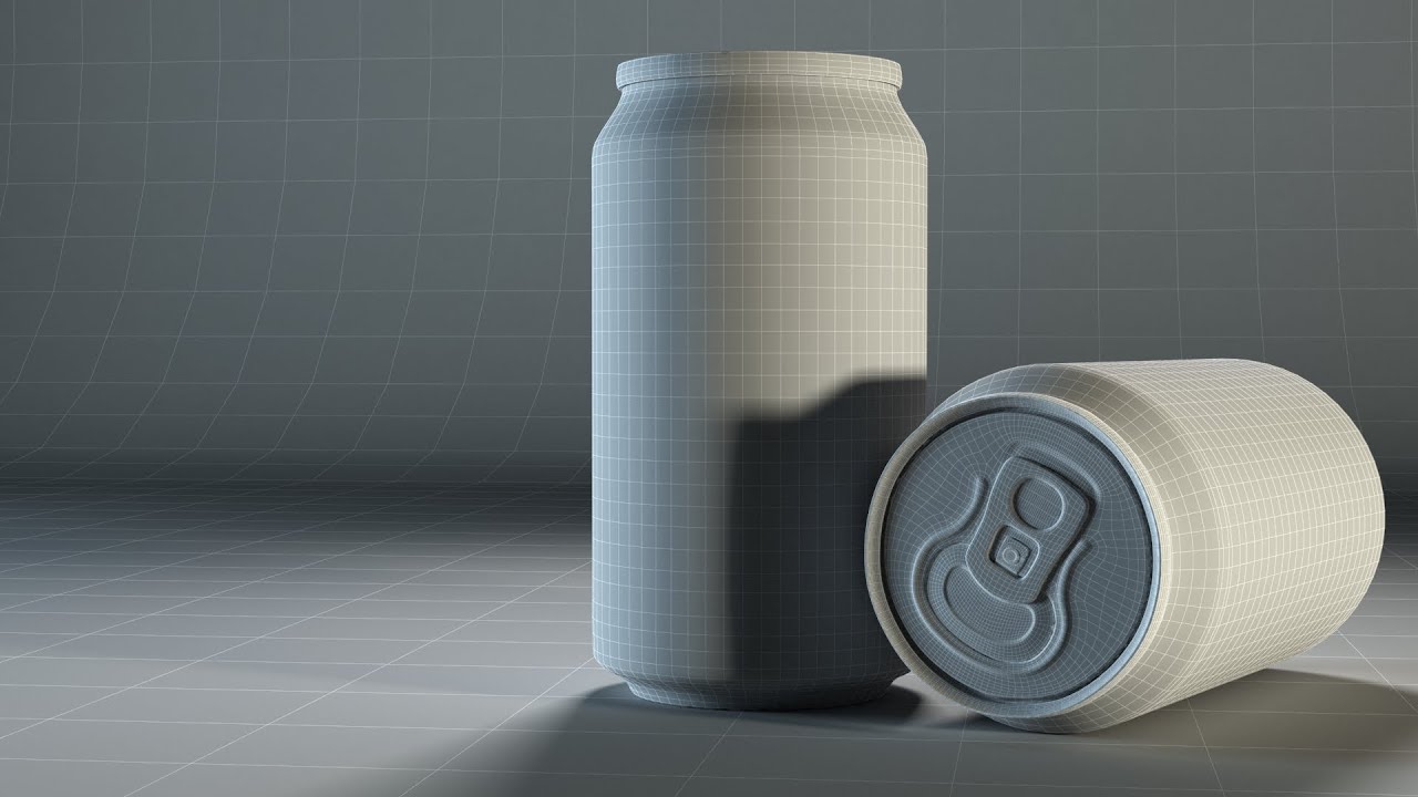 Maya Modeling Assets (Cola can)