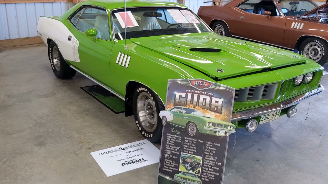 1971 Color me Cuda Mopars in the park 2024.