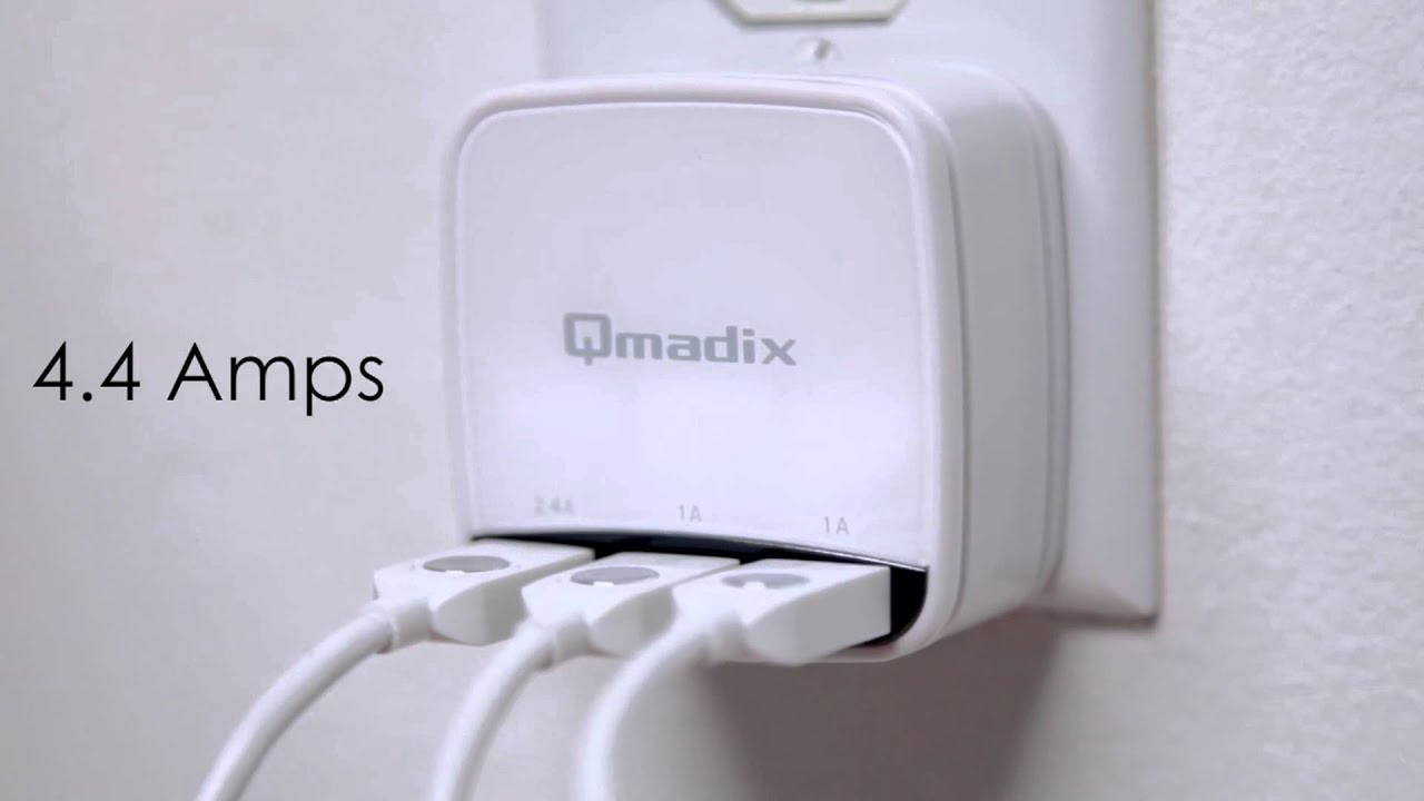 USB Triple Travel Charging Hub