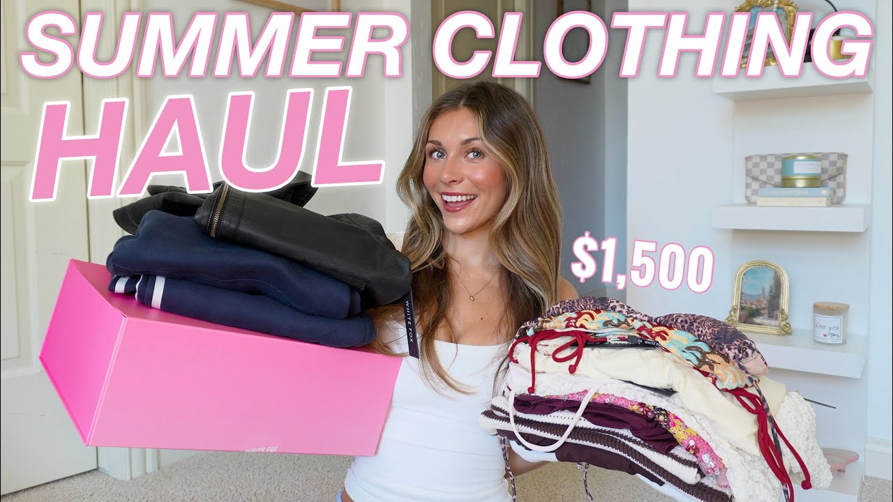 HUGE SUMMER CLOTHING HAUL | White Fox Try-On