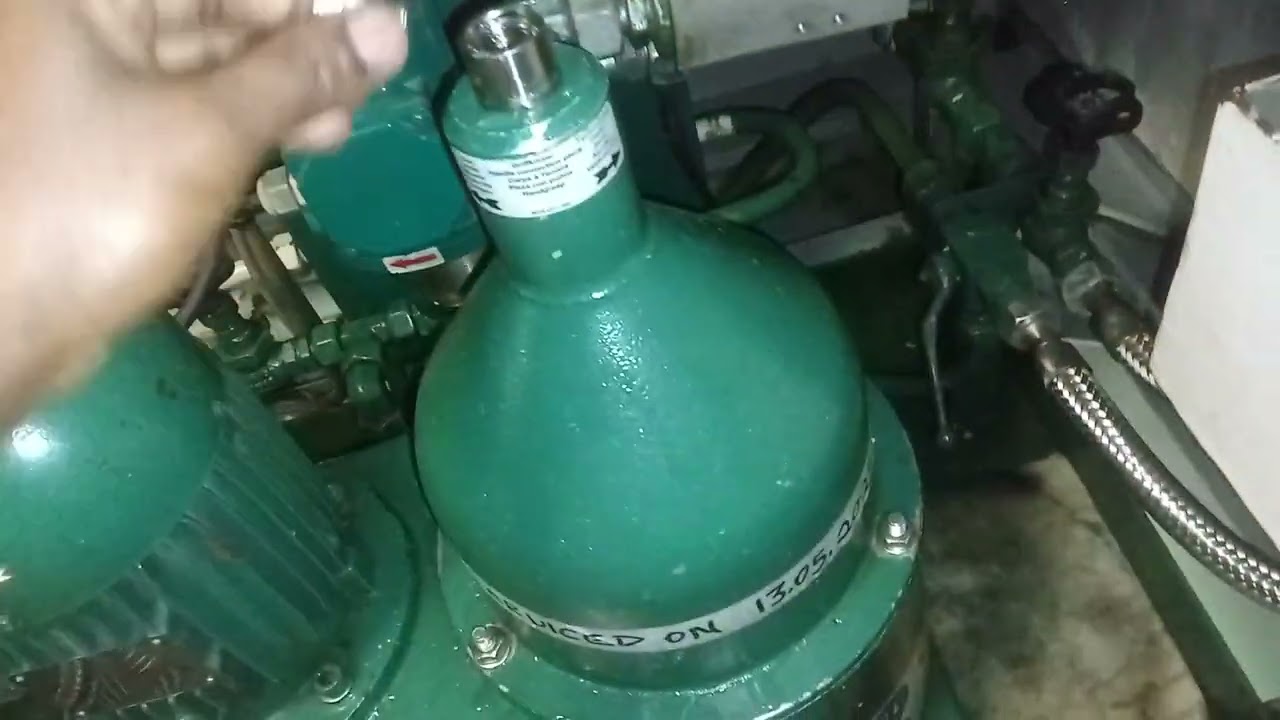 Diesel purifier starting procedure (Westfalia OTC 2-02-137) of ASD Tug 8,000 BHP 