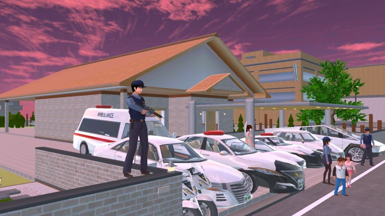 Safety for All police cars & bikes at girl house 🏠🚨🚔🚓🏍️