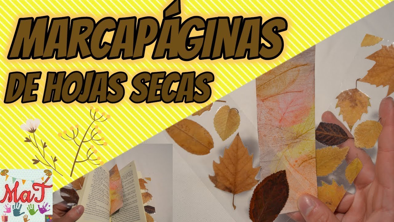 3 MARCAPÁGINAS CON HOJAS