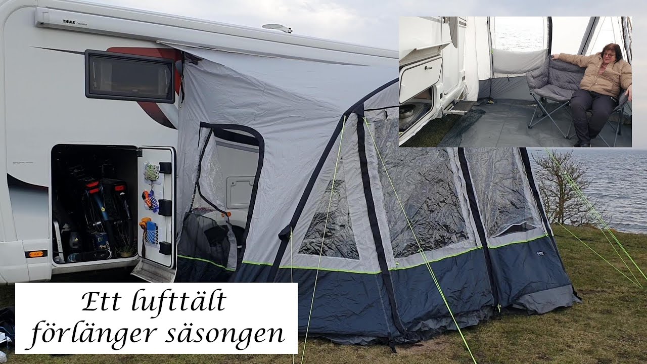 Vi myser i vårt lufttält